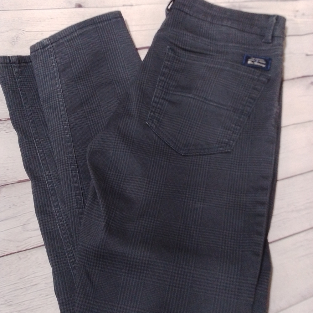 Ben Sherman Charcoal Checkered Trousers